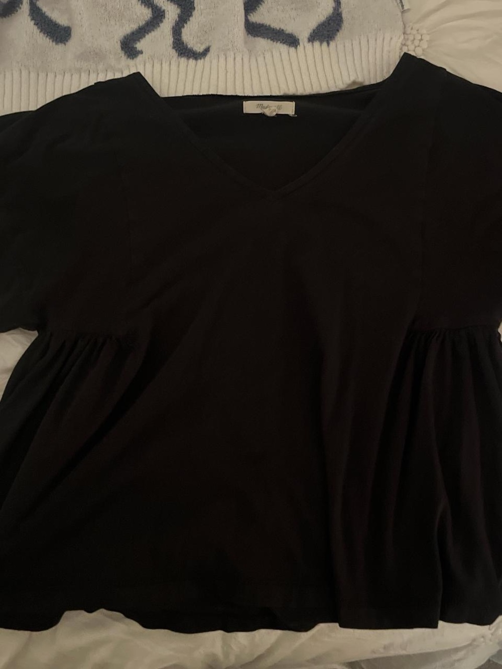 Madewell Black V-Neck top
